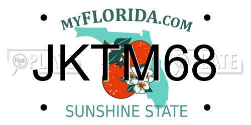 JKTM68 Florida License Plate