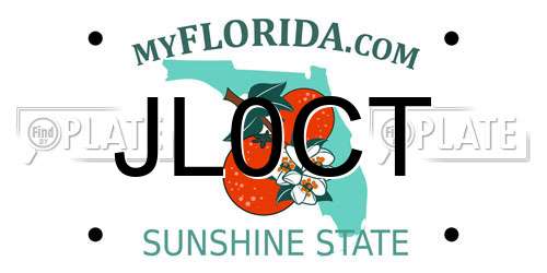 JL0CT Florida License Plate