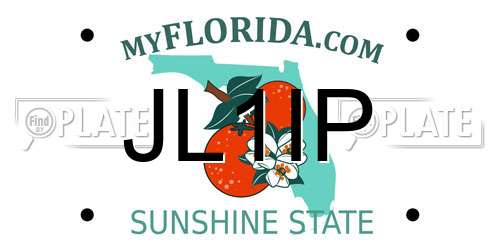JL1IP Florida License Plate