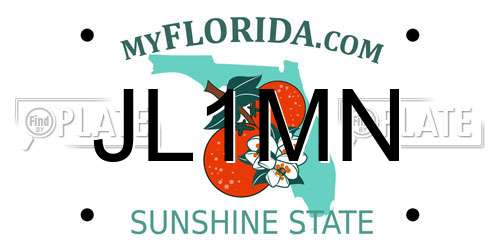 JL1MN Florida License Plate