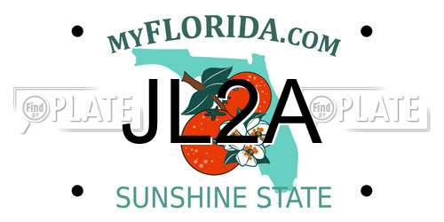 JL2A Florida License Plate