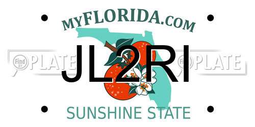 JL2RI Florida License Plate