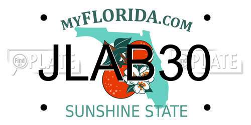 JLAB30 Florida License Plate