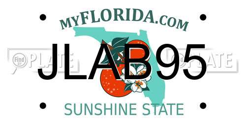 JLAB95 Florida License Plate