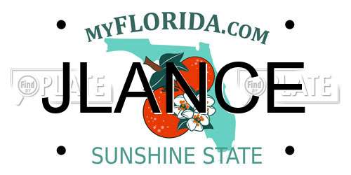 JLANCE Florida License Plate