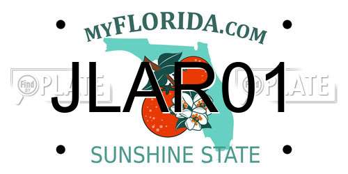 JLAR01 Florida License Plate