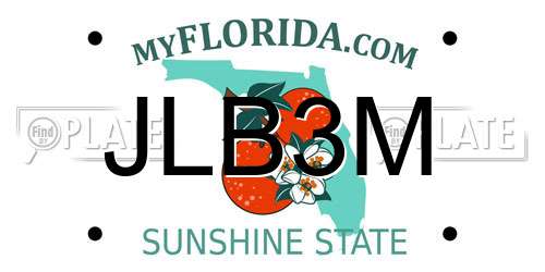 JLB3M Florida License Plate