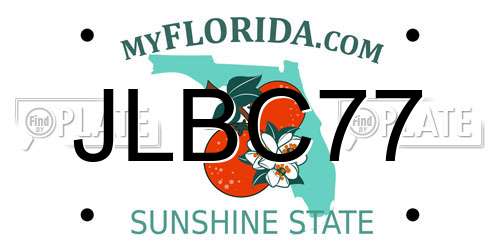 JLBC77 Florida License Plate