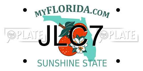 JLC7 Florida License Plate