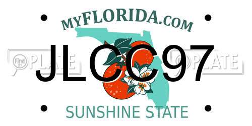 JLCC97 Florida License Plate
