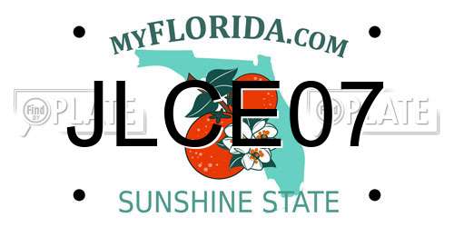 JLCE07 Florida License Plate