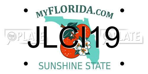 JLCI19 Florida License Plate