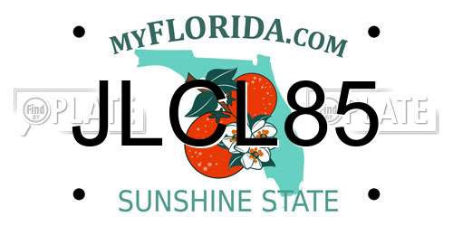 JLCL85 Florida License Plate