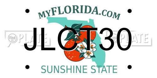JLCT30 Florida License Plate