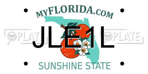 JLE1L Florida License Plate