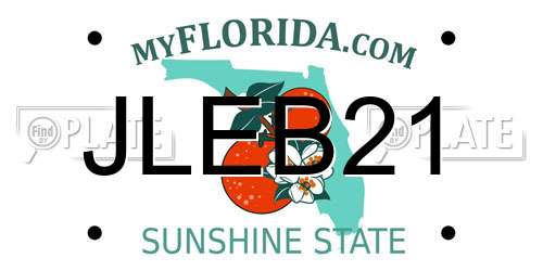 JLEB21 Florida License Plate