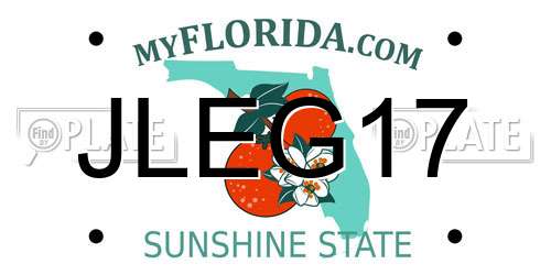 JLEG17 Florida License Plate