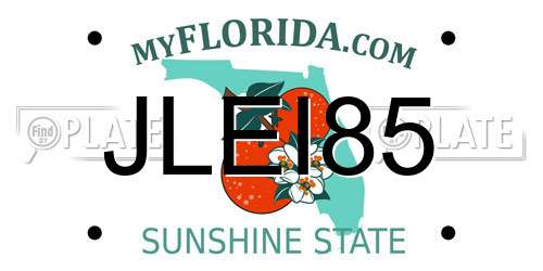 JLEI85 Florida License Plate