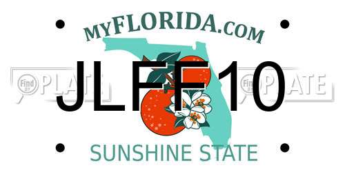 JLFF10 Florida License Plate