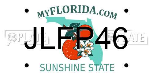 JLFP46 Florida License Plate