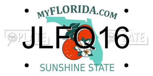 JLFQ16 Florida License Plate