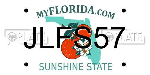 JLFS57 Florida License Plate