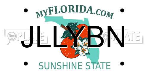 JLLYBN Florida License Plate