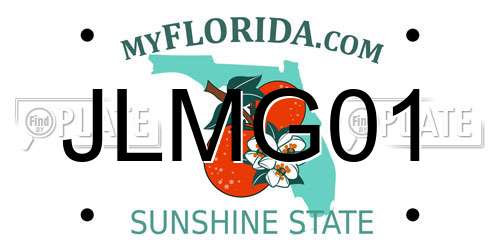 JLMG01 Florida License Plate