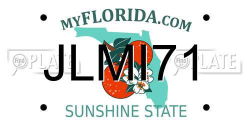 JLMI71 Florida License Plate