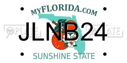 JLNB24 Florida License Plate