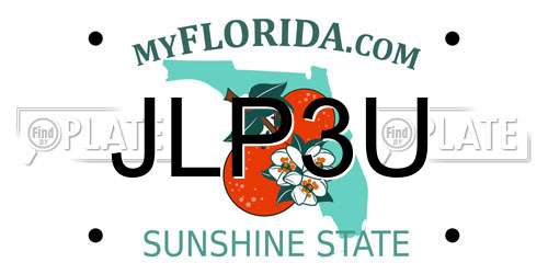 JLP3U Florida License Plate