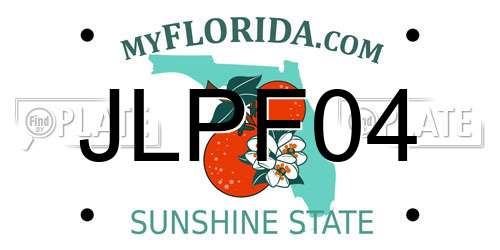 JLPF04 Florida License Plate