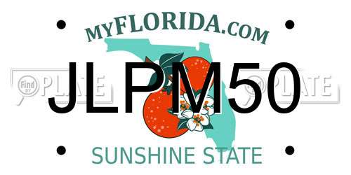 JLPM50 Florida License Plate