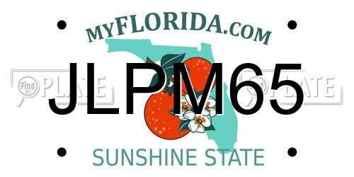 JLPM65 Florida License Plate