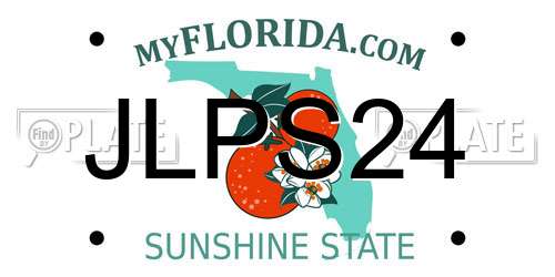 JLPS24 Florida License Plate
