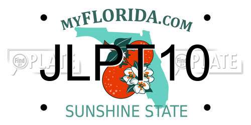 JLPT10 Florida License Plate