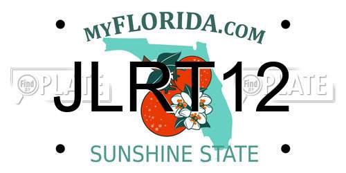 JLRT12 Florida License Plate