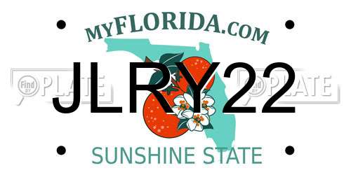 JLRY22 Florida License Plate