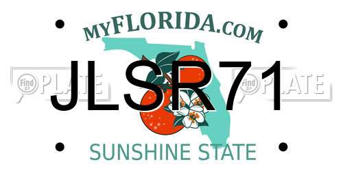 JLSR71 Florida License Plate