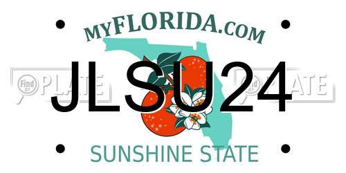 JLSU24 Florida License Plate