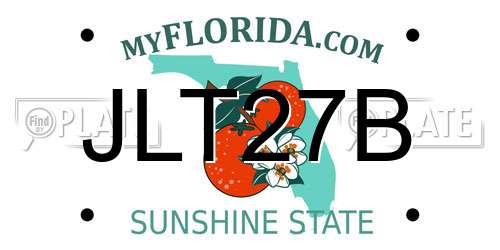 JLT27B Florida License Plate