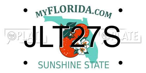 JLT27S Florida License Plate