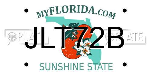 JLT72B Florida License Plate