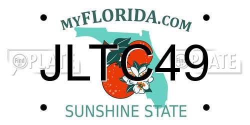 JLTC49 Florida License Plate