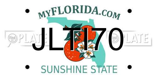 JLTI70 Florida License Plate