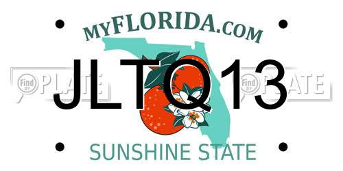 JLTQ13 Florida License Plate