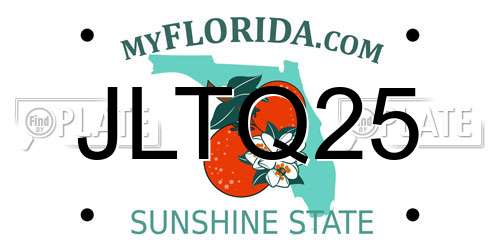 JLTQ25 Florida License Plate