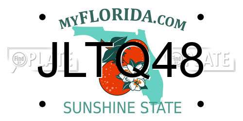 JLTQ48 Florida License Plate