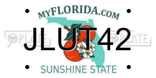 JLUT42 Florida License Plate