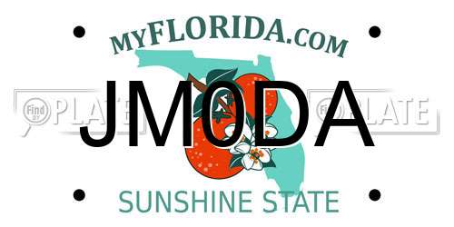 JM0DA Florida License Plate